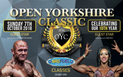 Join us for the Open Yorkshire Classic Show 7th October 2018